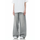 Insulated High Waist Wide Leg Denim Jeans