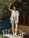 WOmen Hip Hop Chic Lace Detail Knit Cover-Up Cardigan