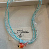 Bohemian Cute Animal Goldfish Pendant Necklace