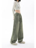 Y2K Green Baggy High Waist Pants