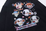 Cartoon Dog Graphic Hoodie