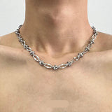 Geometric Titanium Steel Hip Hop Necklace