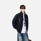 Stylish Casual Stand-UP Collar Zip-Up Jacket