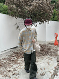 Vintage Plaid Long Sleeve Shirt