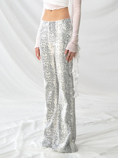 Colorblock High Waist Patchwork Wide Pants