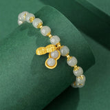 Luxurious Hotan Jade Peanut Bracelet