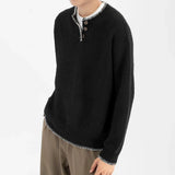 Long-lasting Men Retro Loose Collar Sweater