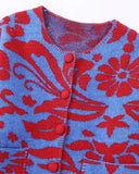Vintage Flower Knitting Sweater