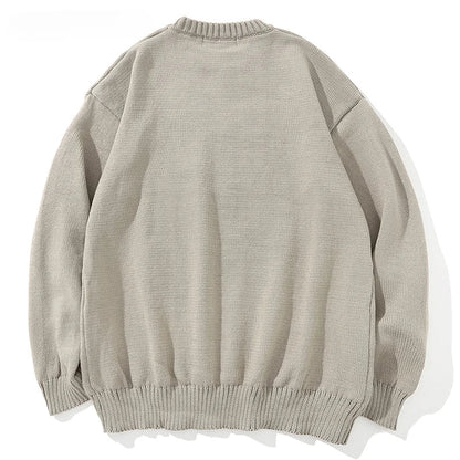 Lightning Print Knitwear Jumper Sweater