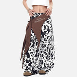 Y2K Women Leopard Print Casual Wide Leg Pants