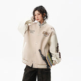 Casual Korean Style Loose Baseball Varsity Jacket