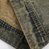 Washed Distressed Denim Jacket