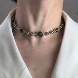 Vintage Brown Beaded Aesthetic Necklace