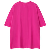 Fashionable Grunge Embroidered Patch Irregular T-Shirt