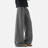 Modern Simple Solid Color Striped Pants