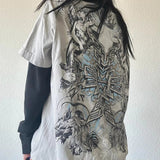 Back view of the gray Celestial Symmetry T-Shirt