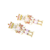 King Design Crystal Stone Drop Earrings
