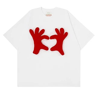 Vibrant Personalized 3D Pattern Loose T-Shirt