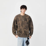 Comfortable Tiedye Crew Neck Sweatshirt