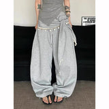 Durable Oversized Cool Print Japanese Style Sweatpants