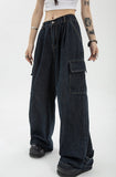 Denim Blue Cargo Pants