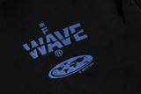 F Wave Black Solid Hoodie