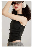 Washed Solid Color Women's Top
