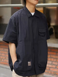 Safari Style Pocket Cargo Men Shirt