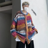 Effortless Punk Knitted Oversized Cardigan