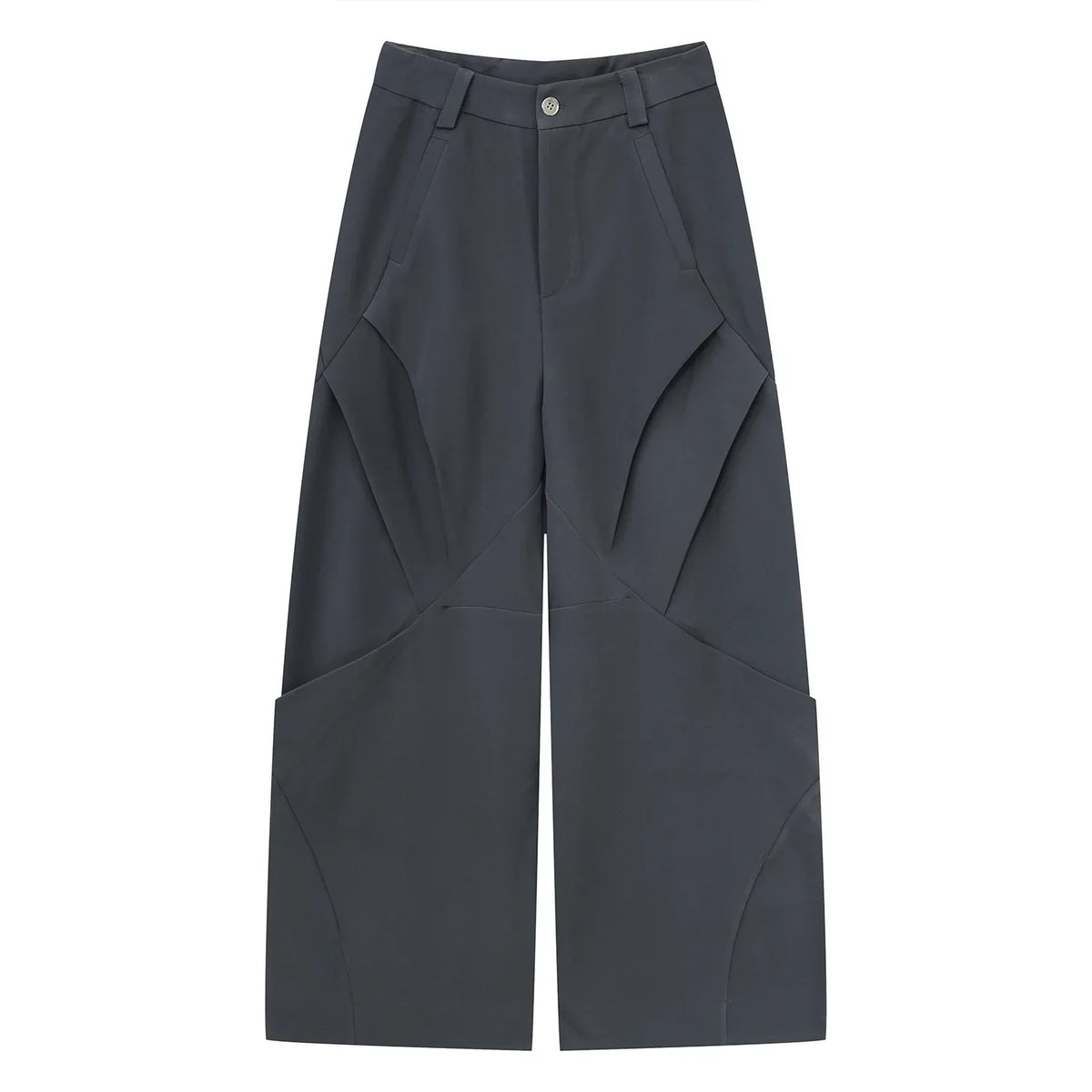 Diamond Patchwork Pleated Casual Pants