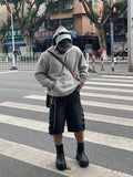 Side-Ripped Washed Jorts