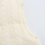 Y2K High-Quality Zipper Puffer Knitted Vest