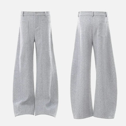 Versatile Thick Lined Wide Leg Casual Pants