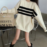 Striped Knitted Women's Sweater