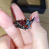 Deep Space Love Crow Ring