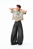 Vintage Wide-Leg Denim Jeans