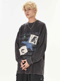 Vintage Embroidery Patch Letter T-Shirt