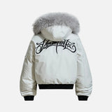 Insulated Fur Hooded Windbreaker Jacket