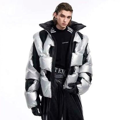 Thick Asymmetric Windproof Jacket
