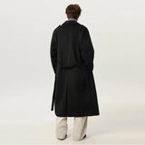 Y2K Belt Thick Double Breasted Woolen Coat