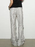 Colorblock High Waist Patchwork Wide Pants