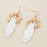 Unique Halloween Ghost Pendant Earrings