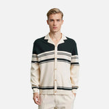 Breathable High Quality Striped Knit Cardigan