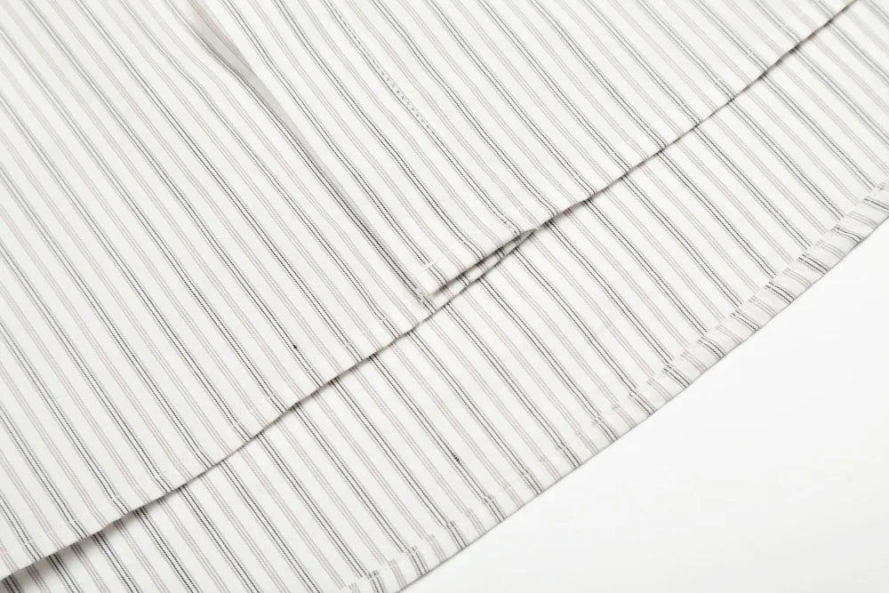 Versatile Vertical Stripes Long Sleeve Shirt
