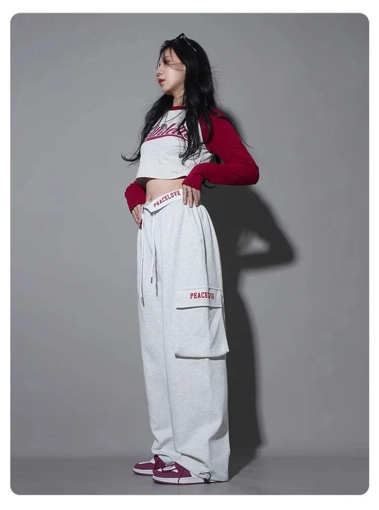 Stylish White Grey Dance Pants