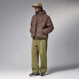 Front view of the green Drawstring Wide-Leg Pants in a gray background