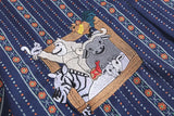 Cartoon Embroidery Pattern Vintage Shirt