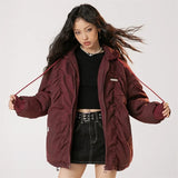 Oversized Warm Hooded Down Puffer Jacket