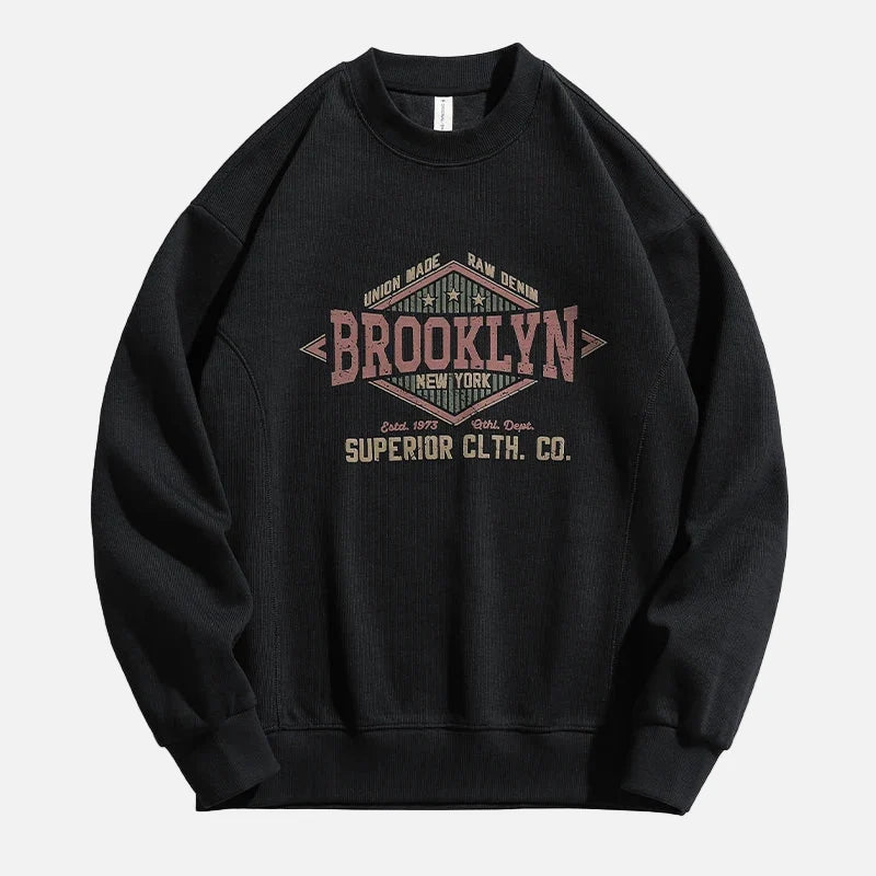 High Quality Oversized Graphic Crewneck Sweatshirt