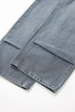 Vintage Distressed With Scarf Washed Denim Jeans